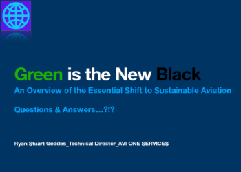 Green is the new Black! This is the first post to our Green Aviation Blog @ avione.ca